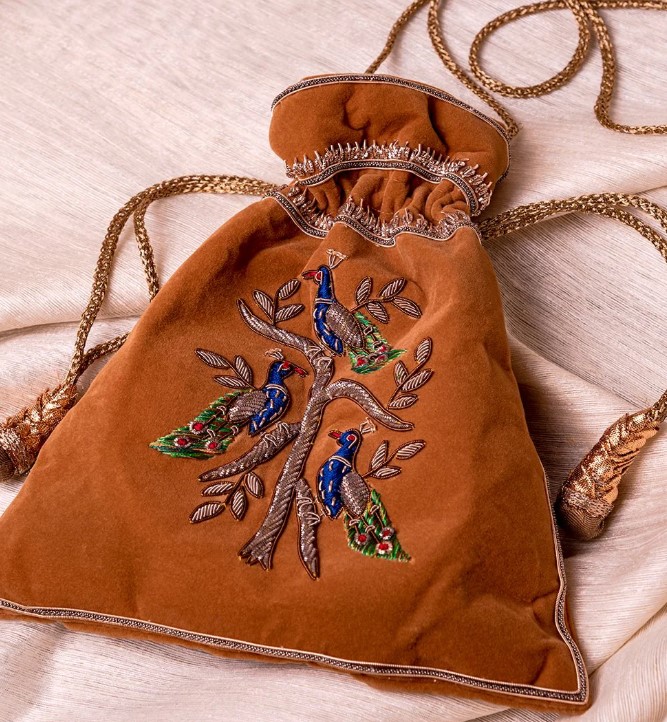 Embroidery Pouch Bag